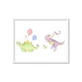 Picture of Dino Parade II _GroupedProduct_Rectangle_Landscape_Mini_ _GroupedProduct_Rectangle_Landscape_Framed_Matted_