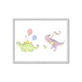 Picture of Dino Parade II _GroupedProduct_Rectangle_Landscape_Mini_ _GroupedProduct_Rectangle_Landscape_Framed_Matted_
