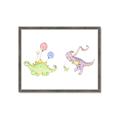 Picture of Dino Parade II _GroupedProduct_Rectangle_Landscape_Mini_ _GroupedProduct_Rectangle_Landscape_Framed_Matted_