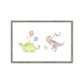Picture of Dino Parade II _GroupedProduct_Rectangle_Landscape_Mini_ _GroupedProduct_Rectangle_Landscape_Framed_Matted_