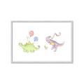 Picture of Dino Parade II _GroupedProduct_Rectangle_Landscape_Mini_ _GroupedProduct_Rectangle_Landscape_Framed_Matted_