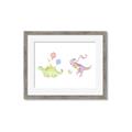 Picture of Dino Parade II _GroupedProduct_Rectangle_Landscape_Mini_ _GroupedProduct_Rectangle_Landscape_Framed_Matted_