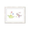 Picture of Dino Parade II _GroupedProduct_Rectangle_Landscape_Mini_ _GroupedProduct_Rectangle_Landscape_Framed_Matted_