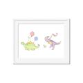Picture of Dino Parade II _GroupedProduct_Rectangle_Landscape_Mini_ _GroupedProduct_Rectangle_Landscape_Framed_Matted_