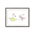 Picture of Dino Parade II _GroupedProduct_Rectangle_Landscape_Mini_ _GroupedProduct_Rectangle_Landscape_Framed_Matted_
