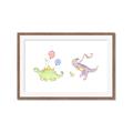 Picture of Dino Parade II _GroupedProduct_Rectangle_Landscape_Mini_ _GroupedProduct_Rectangle_Landscape_Framed_Matted_