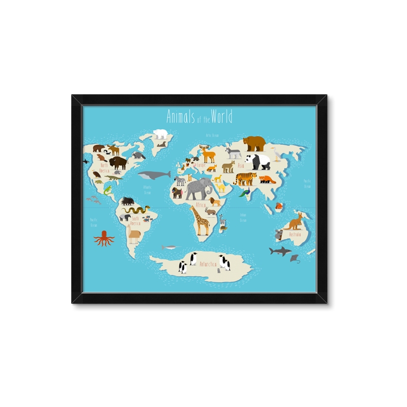 nextART. Animals Map of the World