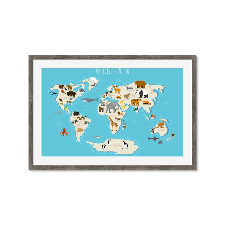 nextART. Animals Map of the World