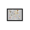Picture of Animals Map Grey _GroupedProduct_Rectangle_Landscape_Framed_Matted_