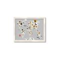 Picture of Animals Map Grey _GroupedProduct_Rectangle_Landscape_Framed_Matted_
