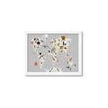 Picture of Animals Map Grey _GroupedProduct_Rectangle_Landscape_Framed_Matted_