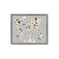 Picture of Animals Map Grey _GroupedProduct_Rectangle_Landscape_Framed_Matted_
