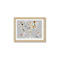 Picture of Animals Map Grey _GroupedProduct_Rectangle_Landscape_Framed_Matted_