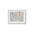 Picture of Animals Map Grey _GroupedProduct_Rectangle_Landscape_Framed_Matted_