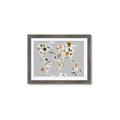Picture of Animals Map Grey _GroupedProduct_Rectangle_Landscape_Framed_Matted_
