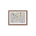 Picture of Animals Map Grey _GroupedProduct_Rectangle_Landscape_Framed_Matted_