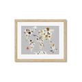 Picture of Animals Map Grey _GroupedProduct_Rectangle_Landscape_Framed_Matted_
