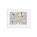 Picture of Animals Map Grey _GroupedProduct_Rectangle_Landscape_Framed_Matted_