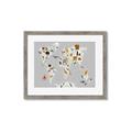 Picture of Animals Map Grey _GroupedProduct_Rectangle_Landscape_Framed_Matted_
