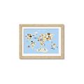 Picture of Animals Map Light Blue _GroupedProduct_Rectangle_Landscape_Framed_Matted_