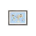 Picture of Animals Map Light Blue _GroupedProduct_Rectangle_Landscape_Framed_Matted_
