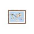Picture of Animals Map Light Blue _GroupedProduct_Rectangle_Landscape_Framed_Matted_