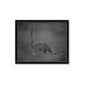 Picture of Geo Dino II Black  _GroupedProduct_Rectangle_Landscape_Mini_ _GroupedProduct_Rectangle_Landscape_Framed_Matted_