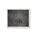 Picture of Geo Dino II Black  _GroupedProduct_Rectangle_Landscape_Mini_ _GroupedProduct_Rectangle_Landscape_Framed_Matted_
