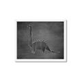 Picture of Geo Dino II Black  _GroupedProduct_Rectangle_Landscape_Mini_ _GroupedProduct_Rectangle_Landscape_Framed_Matted_