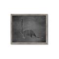 Picture of Geo Dino II Black  _GroupedProduct_Rectangle_Landscape_Mini_ _GroupedProduct_Rectangle_Landscape_Framed_Matted_