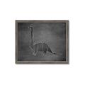 Picture of Geo Dino II Black  _GroupedProduct_Rectangle_Landscape_Mini_ _GroupedProduct_Rectangle_Landscape_Framed_Matted_