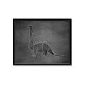 Picture of Geo Dino II Black  _GroupedProduct_Rectangle_Landscape_Mini_ _GroupedProduct_Rectangle_Landscape_Framed_Matted_