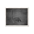 Picture of Geo Dino II Black  _GroupedProduct_Rectangle_Landscape_Mini_ _GroupedProduct_Rectangle_Landscape_Framed_Matted_