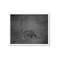 Picture of Geo Dino II Black  _GroupedProduct_Rectangle_Landscape_Mini_ _GroupedProduct_Rectangle_Landscape_Framed_Matted_