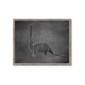 Picture of Geo Dino II Black  _GroupedProduct_Rectangle_Landscape_Mini_ _GroupedProduct_Rectangle_Landscape_Framed_Matted_
