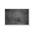 Picture of Geo Dino II Black  _GroupedProduct_Rectangle_Landscape_Mini_ _GroupedProduct_Rectangle_Landscape_Framed_Matted_