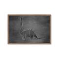 Picture of Geo Dino II Black  _GroupedProduct_Rectangle_Landscape_Mini_ _GroupedProduct_Rectangle_Landscape_Framed_Matted_