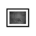 Picture of Geo Dino II Black  _GroupedProduct_Rectangle_Landscape_Mini_ _GroupedProduct_Rectangle_Landscape_Framed_Matted_