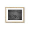 Picture of Geo Dino II Black  _GroupedProduct_Rectangle_Landscape_Mini_ _GroupedProduct_Rectangle_Landscape_Framed_Matted_
