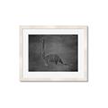 Picture of Geo Dino II Black  _GroupedProduct_Rectangle_Landscape_Mini_ _GroupedProduct_Rectangle_Landscape_Framed_Matted_