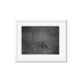 Picture of Geo Dino II Black  _GroupedProduct_Rectangle_Landscape_Mini_ _GroupedProduct_Rectangle_Landscape_Framed_Matted_