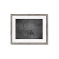 Picture of Geo Dino II Black  _GroupedProduct_Rectangle_Landscape_Mini_ _GroupedProduct_Rectangle_Landscape_Framed_Matted_