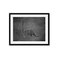 Picture of Geo Dino II Black  _GroupedProduct_Rectangle_Landscape_Mini_ _GroupedProduct_Rectangle_Landscape_Framed_Matted_