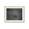 Picture of Geo Dino II Black  _GroupedProduct_Rectangle_Landscape_Mini_ _GroupedProduct_Rectangle_Landscape_Framed_Matted_