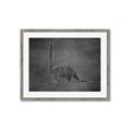 Picture of Geo Dino II Black  _GroupedProduct_Rectangle_Landscape_Mini_ _GroupedProduct_Rectangle_Landscape_Framed_Matted_