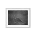 Picture of Geo Dino II Black  _GroupedProduct_Rectangle_Landscape_Mini_ _GroupedProduct_Rectangle_Landscape_Framed_Matted_