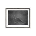 Picture of Geo Dino II Black  _GroupedProduct_Rectangle_Landscape_Mini_ _GroupedProduct_Rectangle_Landscape_Framed_Matted_