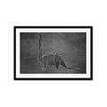 Picture of Geo Dino II Black  _GroupedProduct_Rectangle_Landscape_Mini_ _GroupedProduct_Rectangle_Landscape_Framed_Matted_