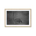 Picture of Geo Dino II Black  _GroupedProduct_Rectangle_Landscape_Mini_ _GroupedProduct_Rectangle_Landscape_Framed_Matted_