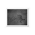Picture of Geo Dino I Black  _GroupedProduct_Rectangle_Landscape_Mini_ _GroupedProduct_Rectangle_Landscape_Framed_Matted_